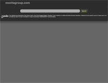 Tablet Screenshot of montagroup.com